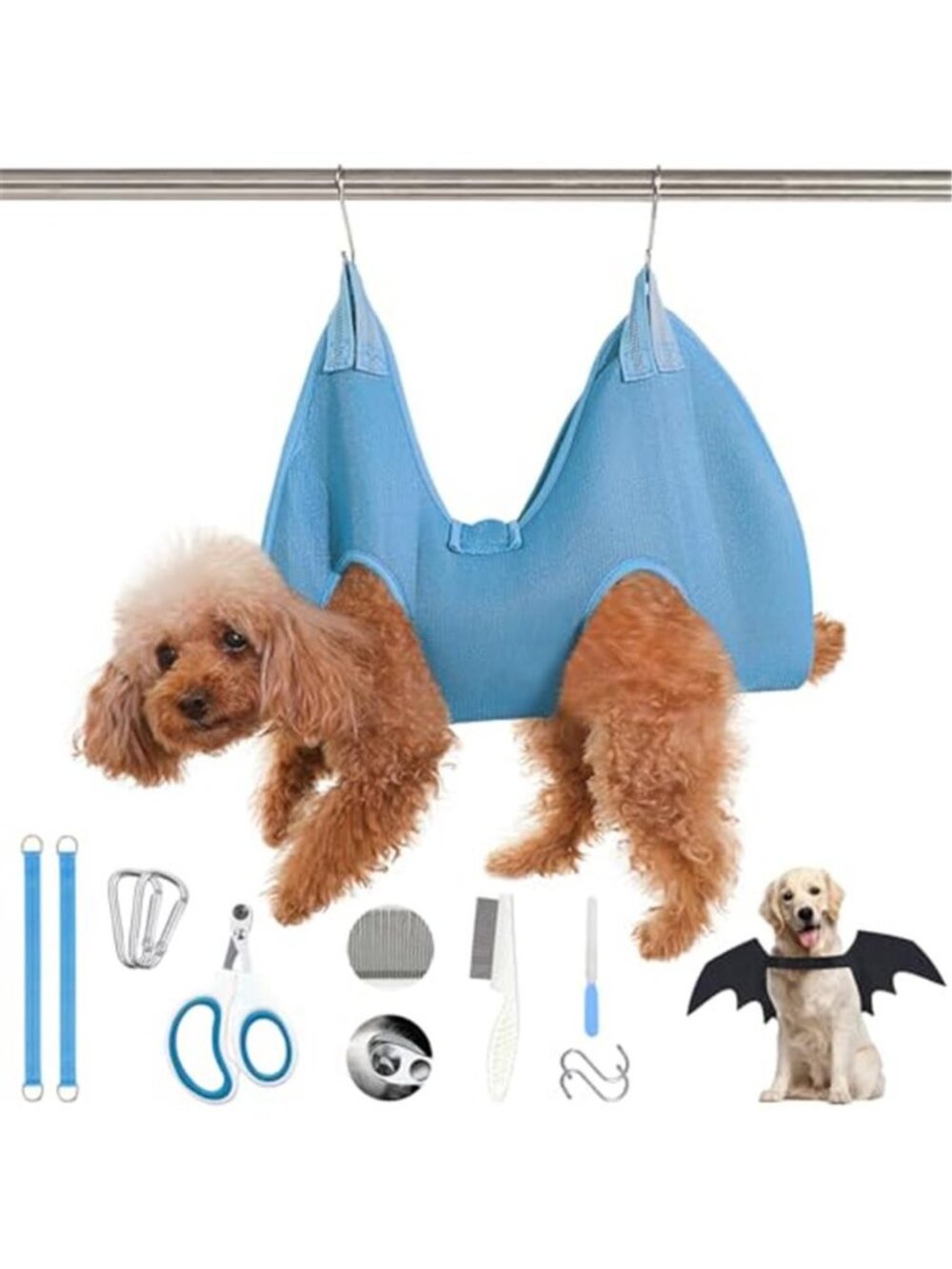 Dog Grooming Hammock Harness (S) Dog Sling for Nail Trimming Hanging Harness